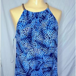 Michael Kors blue off the shoulders top